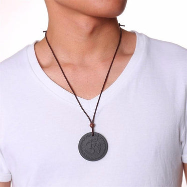 Scalar Quantum Bio-Energy Pendant – Volcanic Lava Stone for EMF Protection